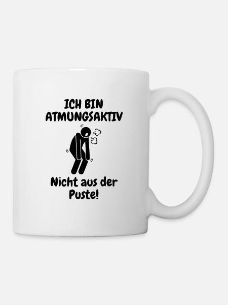 Atmungsaktiv - Tasse - Weiß