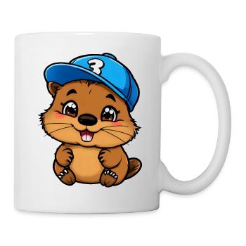 Cheering Beaver Fan - Mug - white - Right