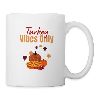 Erntedankfest der Türkei - Tasse - Weiß - Rechts