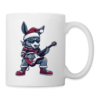 Donkey Christmas Rocker Guitar - Mug - white - Right
