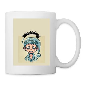 Halbschlafkapp - Tasse - Weiß - Rechts