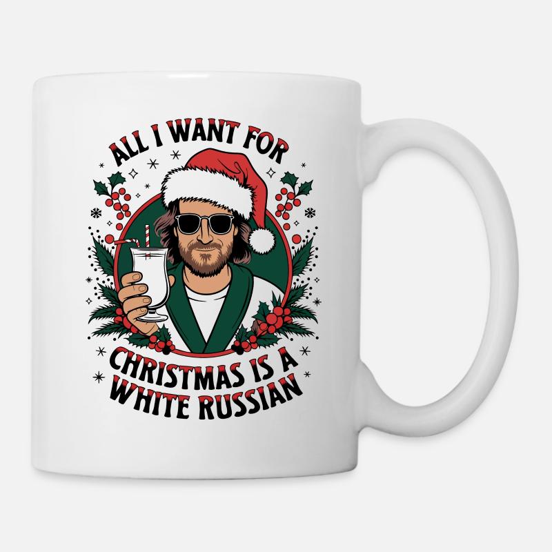 Big Lebowski Tout ce que je veux pour Noël - Mug blanc - blanc