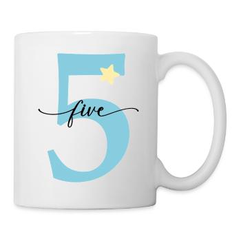 4th Birthday Five Years - Mug - white - Right