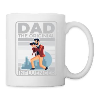 Papa : L’influenceur d’origine - Mug blanc - blanc - Droite