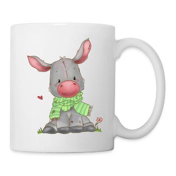 Âne - Mug blanc - blanc - Droite