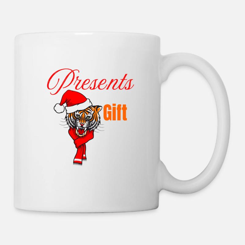 Tigre de Noël - Mug blanc - blanc