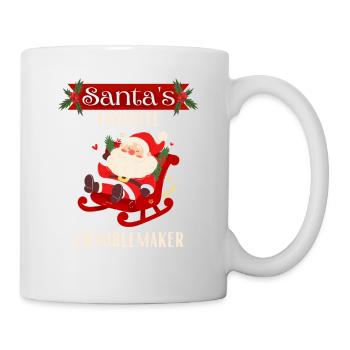 Santa Claus on a sleigh - Mug - white - Right