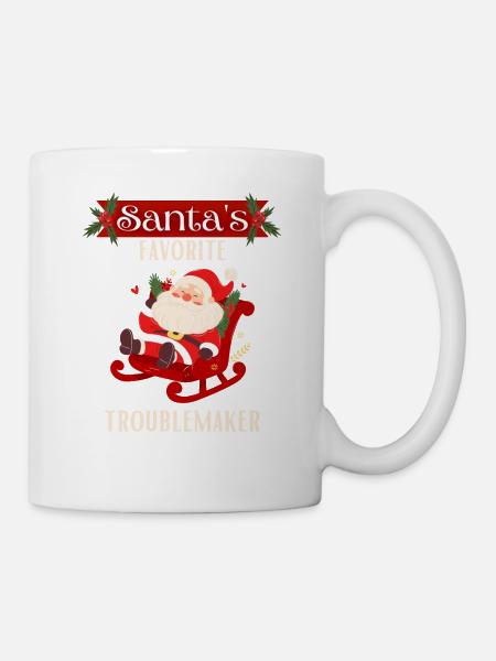 Santa Claus on a sleigh - Mug - white