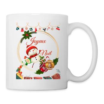 Joyeux Noël png - Mug blanc - blanc - Droite