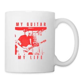 Meine Gitarre, mein Leben! - Tasse - Weiß - Rechts