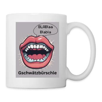 Gschwätzbürschle - Tasse - Weiß - Rechts