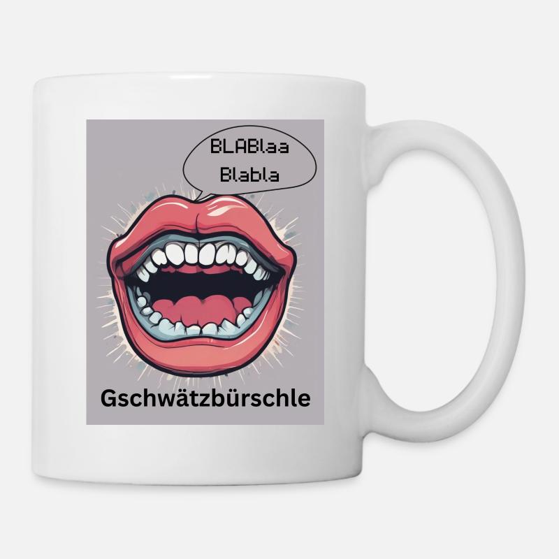 Gschwätzbürschle - Tasse - Weiß