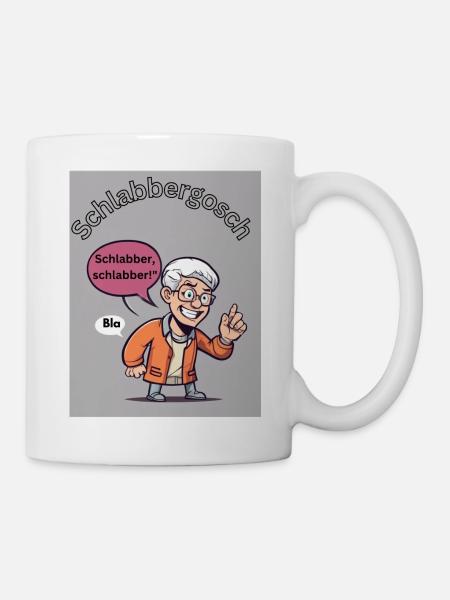 Schlabbergosch - Tasse - Weiß