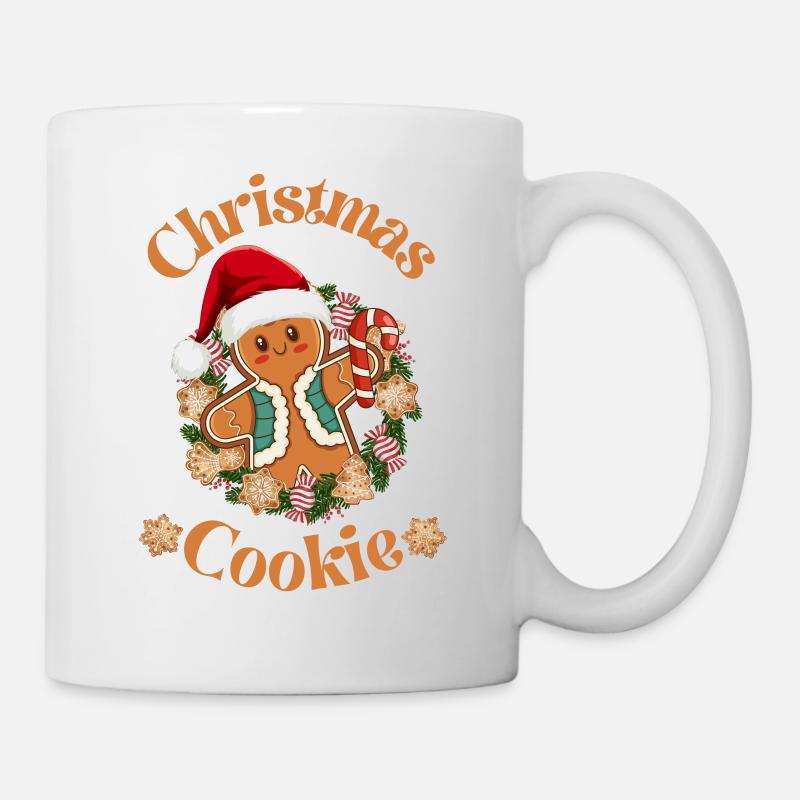Weihnachtsplätzchen - Tasse - Weiß