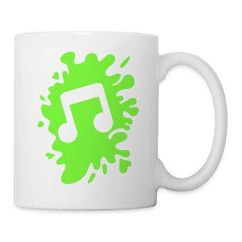 Musical note blobs - Mug - white - Right
