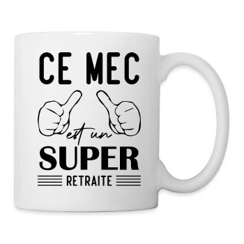 This guy is a super retiree - Mug - white - Right