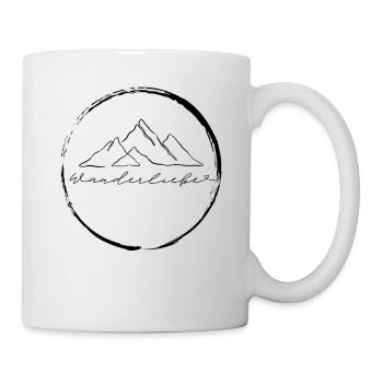 Wanderliebe - Tasse - Weiß - Rechts