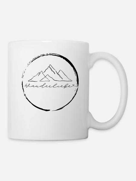 Wanderliebe - Tasse - Weiß