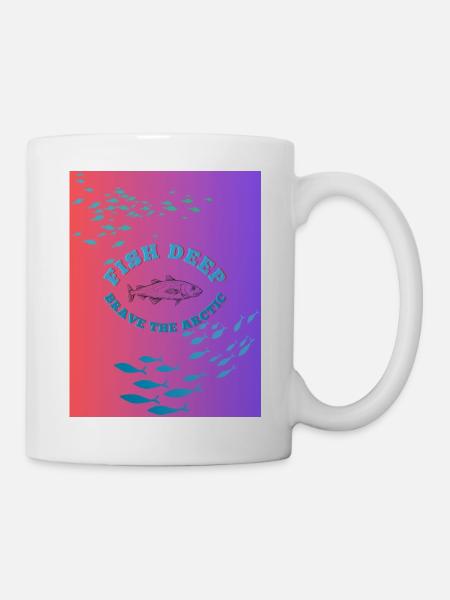 Fish Deep Brave The Arctic - Mug - white
