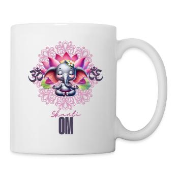 Inspirez le calme, expirez la paix - Mug blanc - blanc - Droite