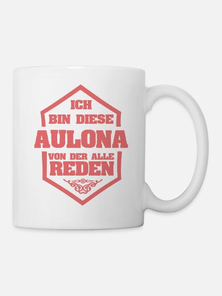 Rufname Aulona - Tasse - Weiß