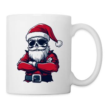 Weihnachtsmann Skull - Tasse - Weiß - Rechts