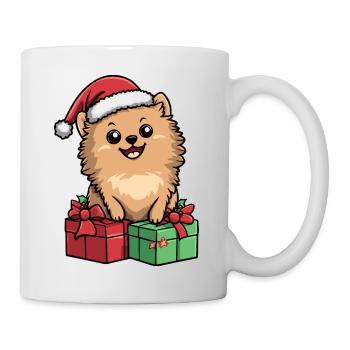 Cadeaux de Noël pour chien de Poméranie - Mug blanc - blanc - Droite
