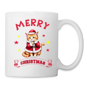 Joyeux Noël Catmas Chaton Chat Mignon - Mug blanc - blanc - Droite