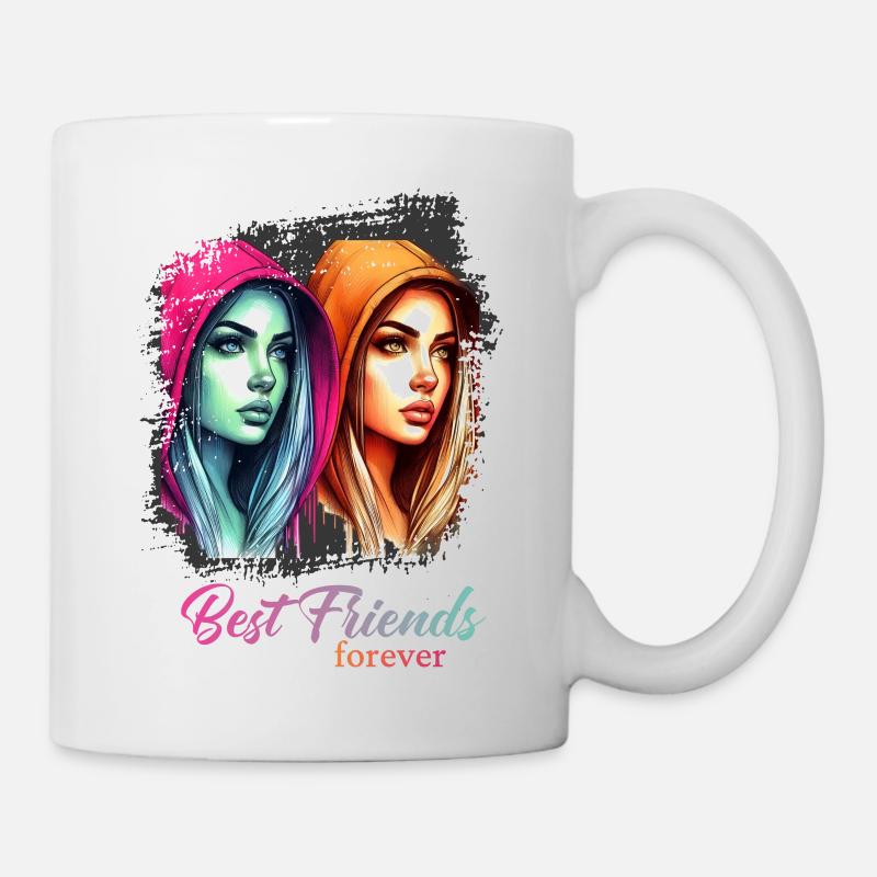 best fiends forever, BBF, friendship - Mug - white