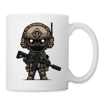 Little Cute American Soldier - Mug - white - Right