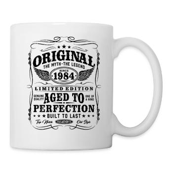 1984 Vintage Born Vintage Rétro Anniversaire - Mug blanc - blanc - Droite