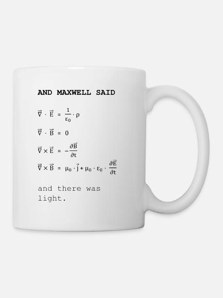 Maxwell-Gleichungen - Tasse - Weiß