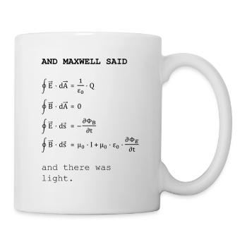 Maxwell-Gleichungen - Tasse - Weiß - Rechts
