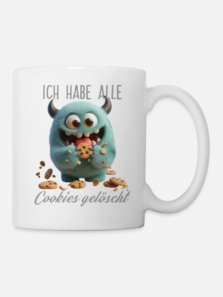 Cookies löschen - Tasse - Weiß