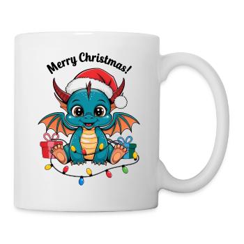 Christmas Dragon Christmas Merry Christmas - Mug - white - Right