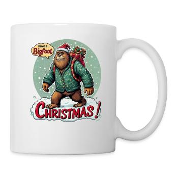 Bigfoot Christmas – Festive & Fun - Mug - white - Right