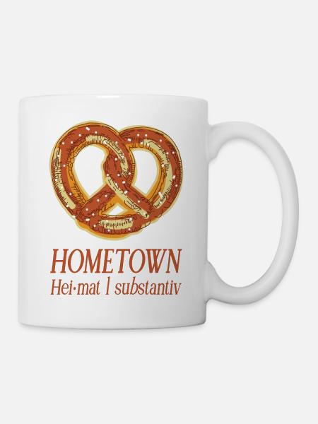 BRETZEL HOMETOWN HEIMAT - Tasse - Weiß