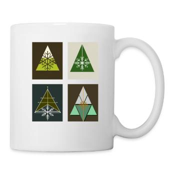 Weihnachtsbäume - Art - Tasse - Weiß - Rechts