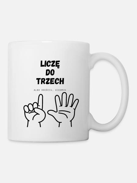 Je compte jusqu’à trois - Mug blanc - blanc