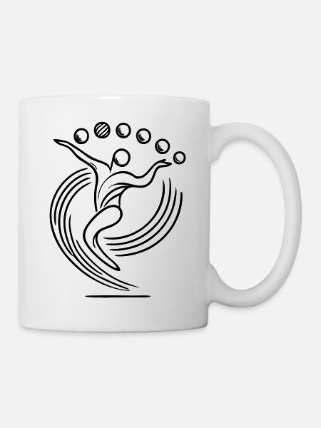 Juggling Juggler Logo - Mug - white