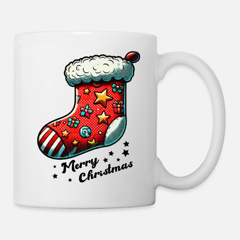 Chaussette Chaussette de Noël - Mug blanc - blanc