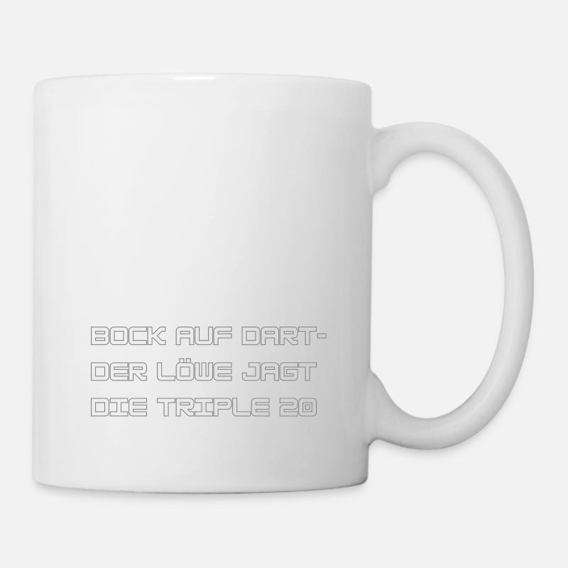 Bock auf Dart - Darts WM - Tasse - Weiß