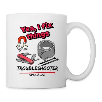 Ja, ich repariere Dinge - Tasse - Weiß - Rechts