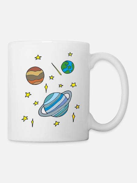 galaxy - Tasse - Weiß