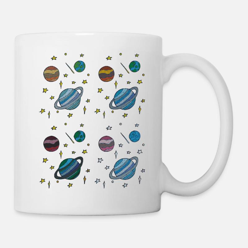 Planète Tissu - Mug blanc - blanc