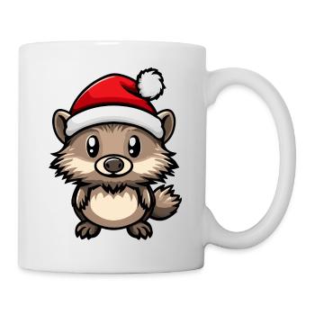 Noël hérisson - Mug blanc - blanc - Droite