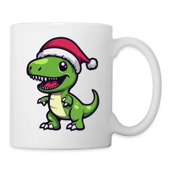 Dinosaure T-Rex Noël - Mug blanc - blanc - Droite