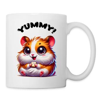Hamster yummy - Tasse - Weiß - Rechts