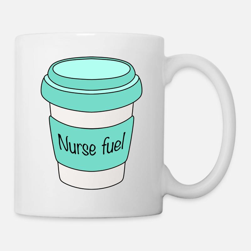 Lustige Krankenschwester Brennstoff Kaffee für Krankenschwester - Kop/krus - hvid