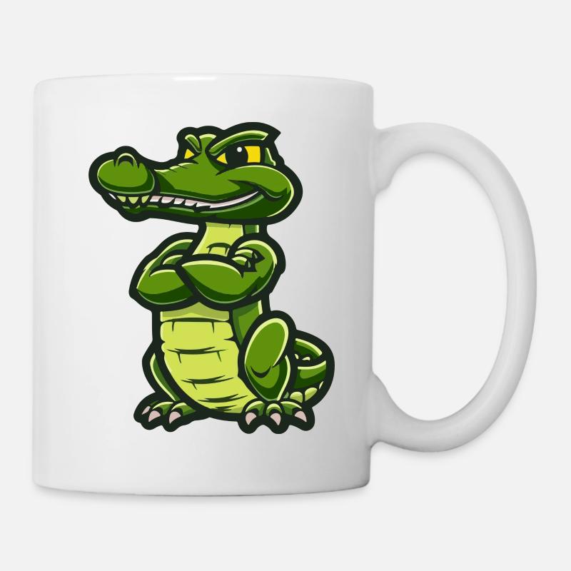 Alligator Comic - Tasse - Weiß